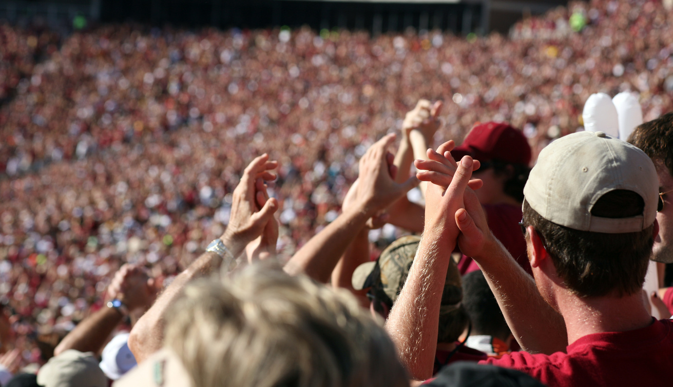 Wild Fans at Sporting Event